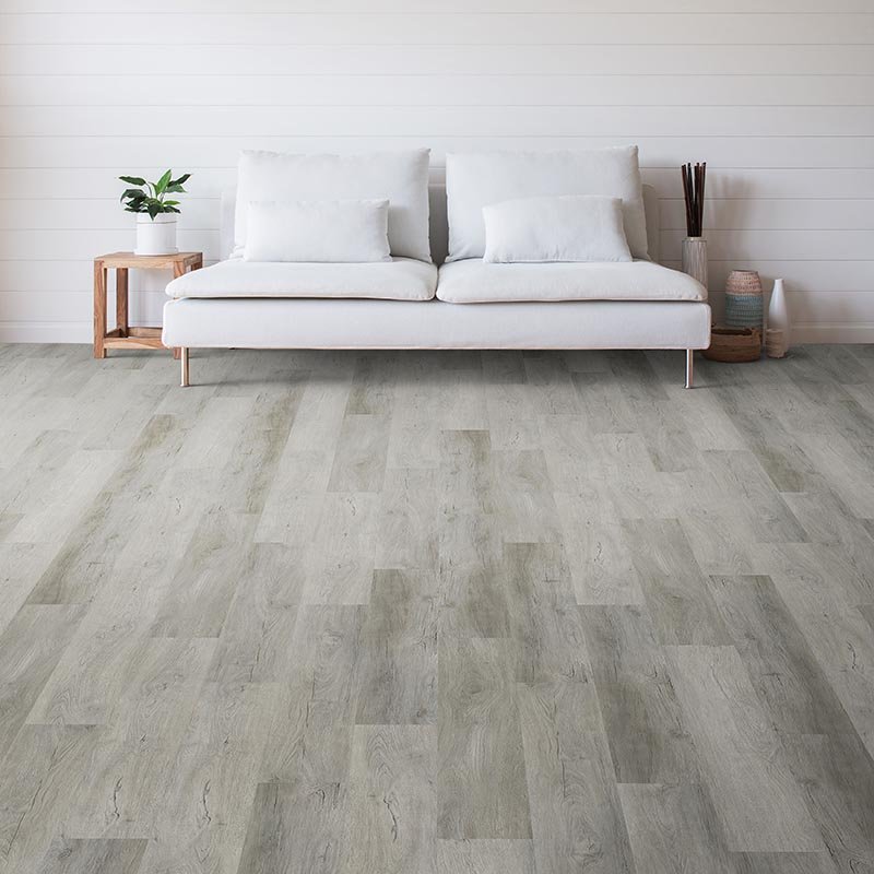 Living Room Gray Luxury Vinyl Plank -  Color Tile & Carpet in Springfield, MO